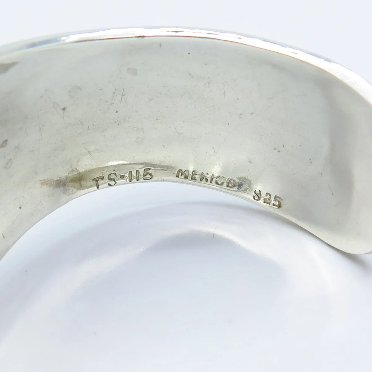 925 Sterling Silver Vintage Mexico Wide Cuff Bracelet 6"
