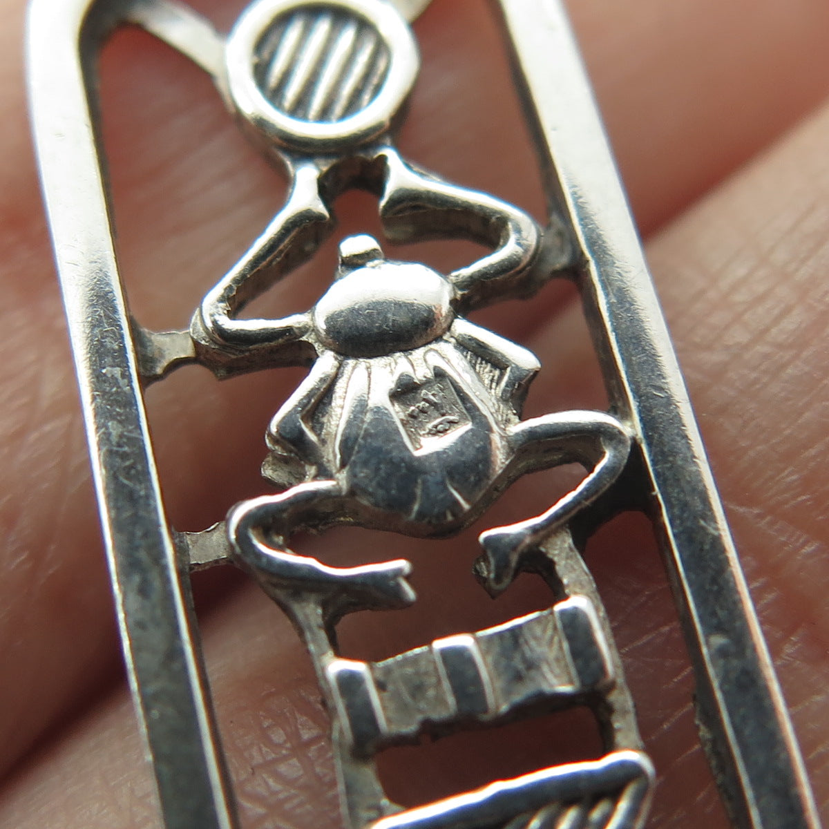 800 Silver Vintage Egypt Cartouche Pendant