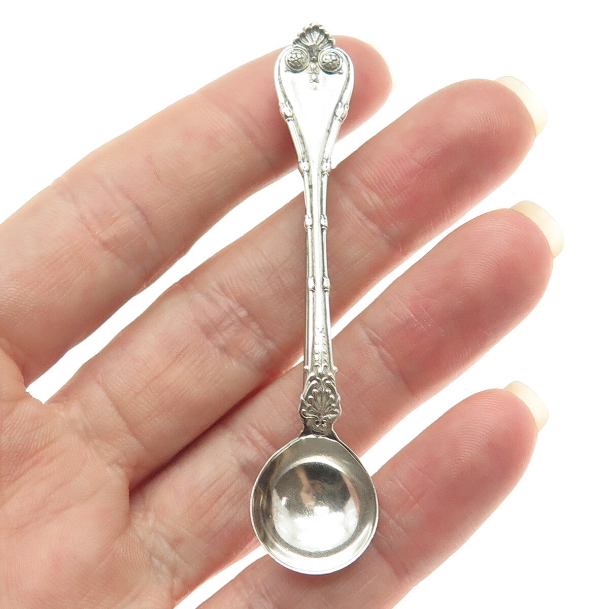 WHITING MFG CO. 925 Sterling Silver Antique 1892 Empire Salt Spices Spoon Brooch