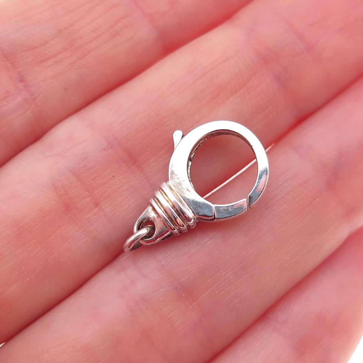 925 Sterling Silver Vintage Bracelet / Necklace Lobster Lock Clasp