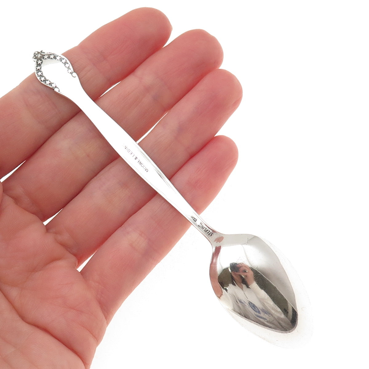Dominick & Haff 925 Sterling Silver Antique Art Deco Washington DC Coffee Spoon