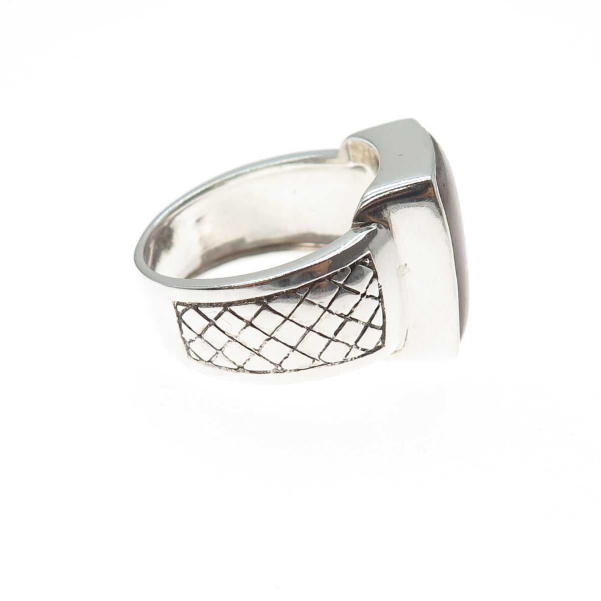 PHLD PlayHardLookDope 925 Sterling Silver Real Lace Agate Ring Size 11.75