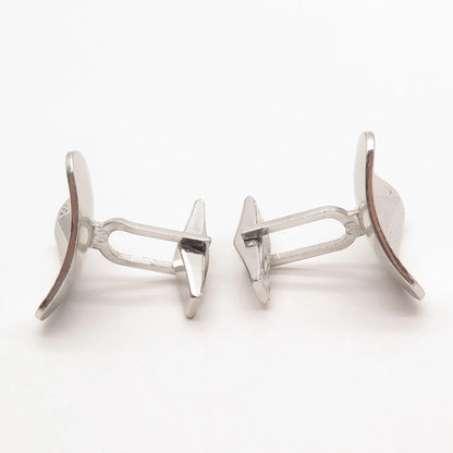 925 Sterling Silver Vintage Textured Cufflinks