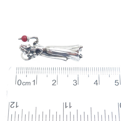 CELLINI 925 Sterling Silver Vintage Enamel Limited Edition Snow White 3D Pendant