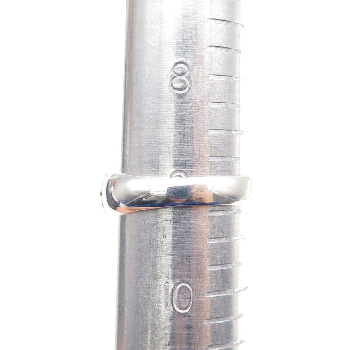 EFFY 925 Sterling Silver Real Round-Cut Multi-Color Sapphire Ring Size 9.25