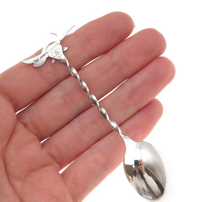 Bell Trading Post Old Pawn 925 Sterling Silver Vintage Roadrunner Coffee Spoon