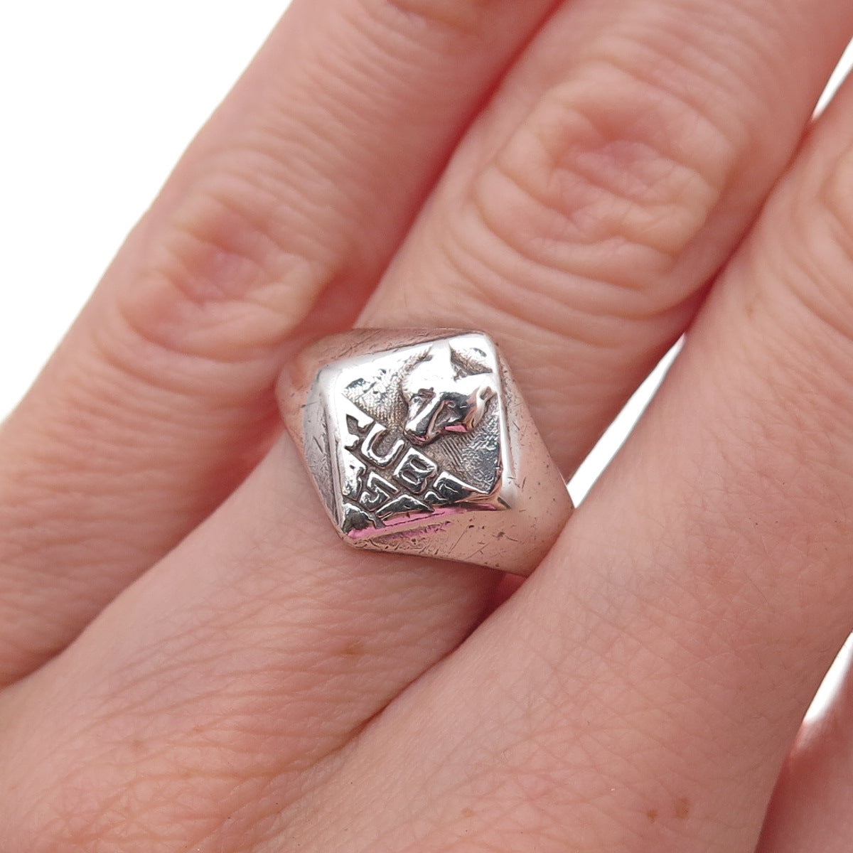 925 Sterling Silver Antique Art Deco Boy Scouts of America Ring Size 6