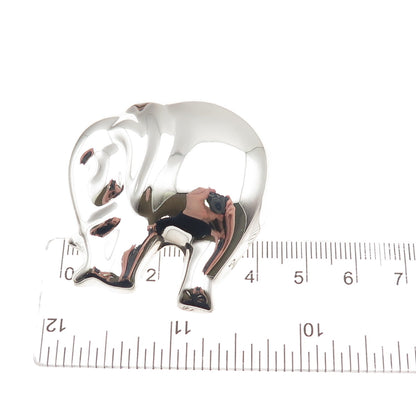 925 Sterling Silver Vintage Mexico Elephant Pin Brooch / Pendant
