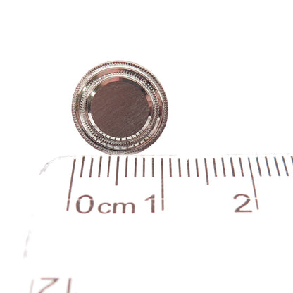 Lamode 925 Sterling Silver Vintage Round Tie Tack / Lapel Pin