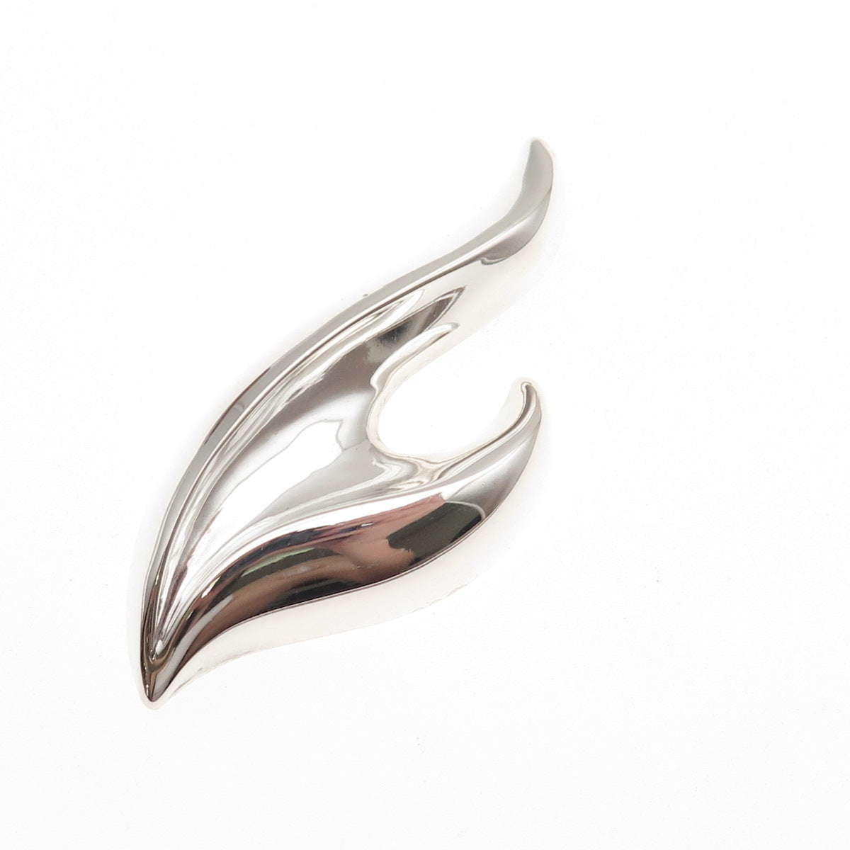Kabana 925 Sterling Silver Vintage Modernist Pin Brooch