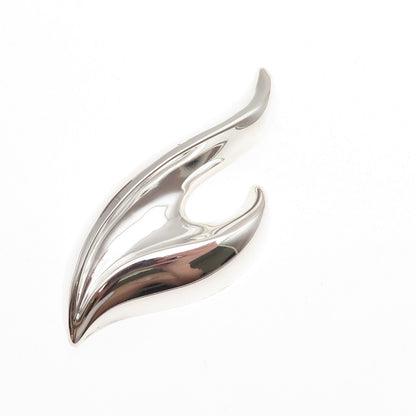 Kabana 925 Sterling Silver Vintage Modernist Pin Brooch