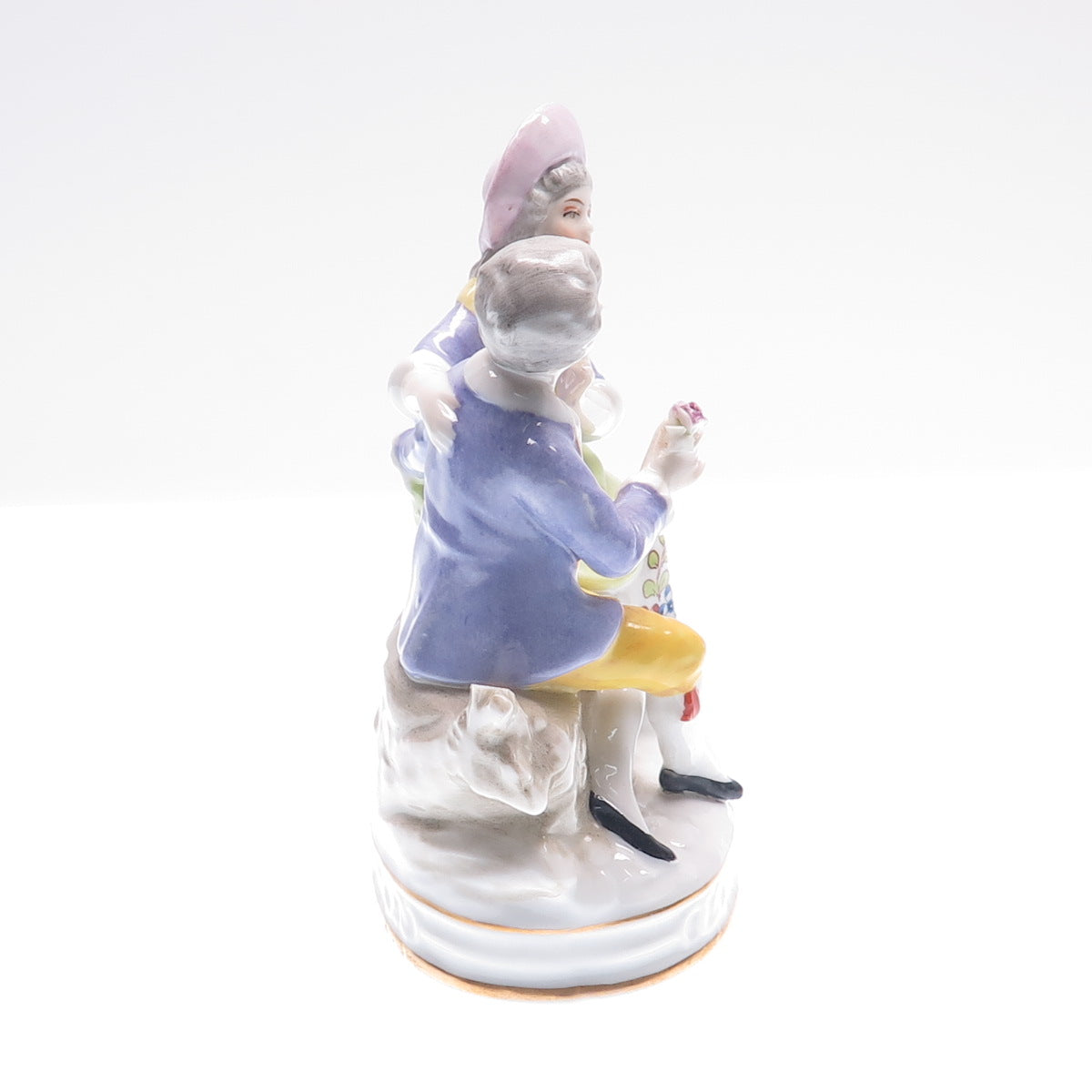 SITZENDORF Antique 1859-1891 Hand-Painted Porcelain Collectable Couple Figurine