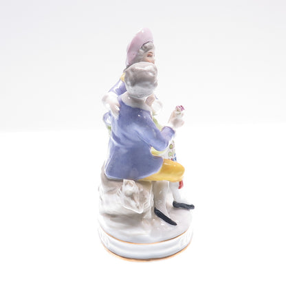 SITZENDORF Antique 1859-1891 Hand-Painted Porcelain Collectable Couple Figurine
