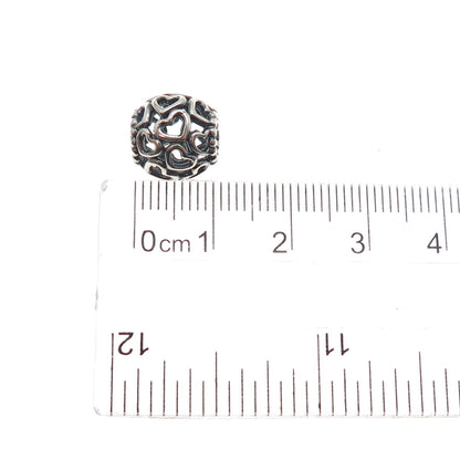 PANDORA 925 Sterling Silver Open Your Heart Slide Bead Charm