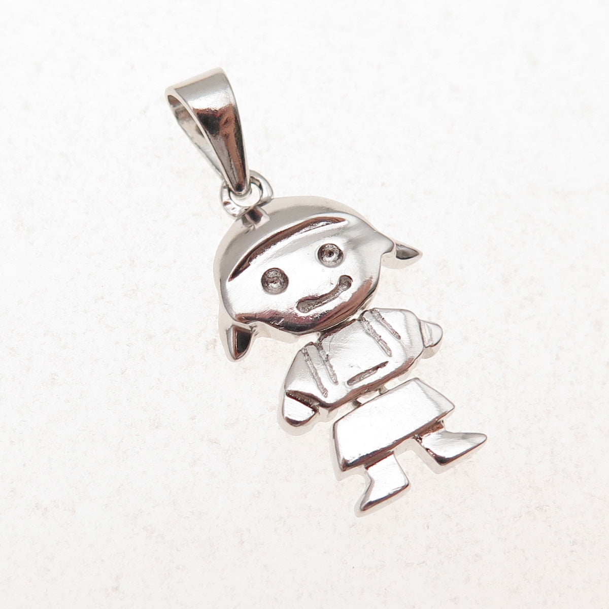 925 Sterling Silver Girl Charm Pendant