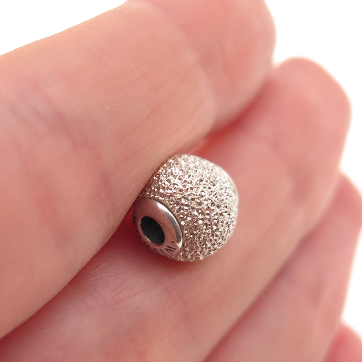 Pandora 925 Sterling Silver C Z Essence Wisdom Slide Bead Charm