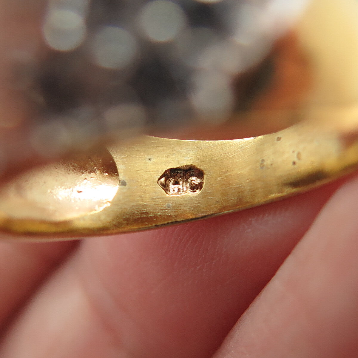 925 Sterling Silver Gold Plated Round-Cut C Z Ring Size 6.5