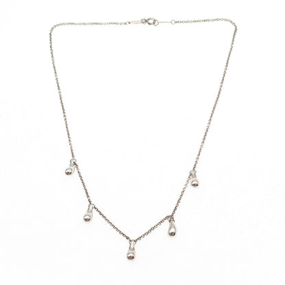 Tiffany & Co. Elsa Peretti Sterling Silver Vintage Teardrop Chain Necklace 16"