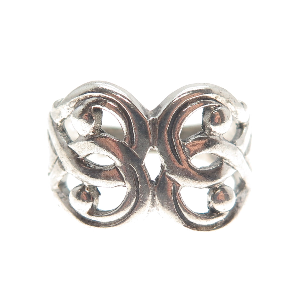 CHARLES WINSTON 925 Sterling Silver Vintage Celtic Ring Size 8