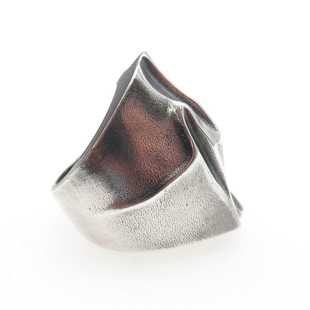 LAPPONIA 925 Sterling Vintage 1979 Finland Modernist Adjustable Ring Size 6.25