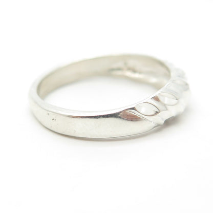 925 Sterling Silver Vintage Twisted Dome Ring Size 6.75