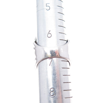 MODA Sterling Silver Vintage Turquoise Blue Spinel Modernist Flower Ring Size 7