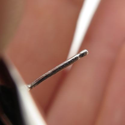 STEO 925 Sterling Silver Vintage 1984 Real Black Onyx Modernist Earrings