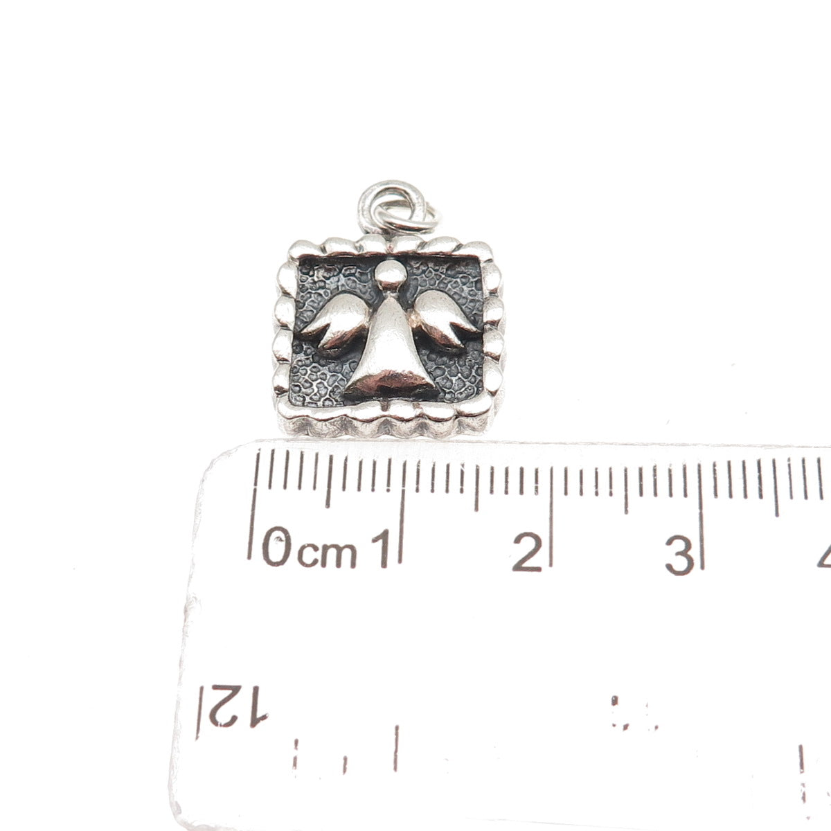 PB Paul Brackna 925 Sterling Silver Vintage Guardian Angle Mini Charm Pendant
