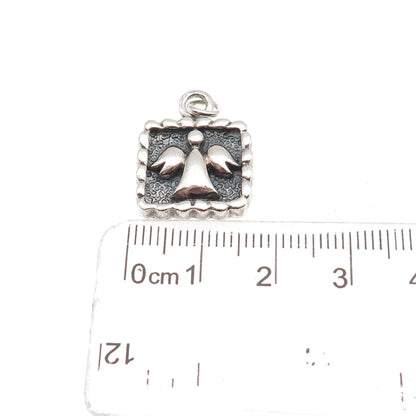 PB Paul Brackna 925 Sterling Silver Vintage Guardian Angle Mini Charm Pendant