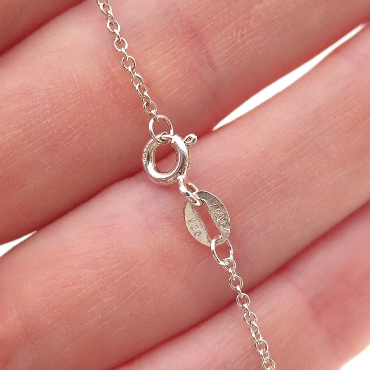 925 Sterling Vintage Topaz Amethyst Iolite Citrine Garnet Peridot Necklace 18"
