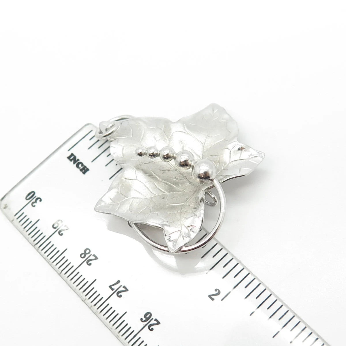 925 Sterling Silver Vintage Carl Art Grape Leaf Pin Brooch