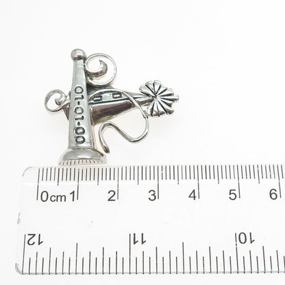 925 Sterling Silver Vintage 01 01 00 Mark Of The Millennium Pin Brooch