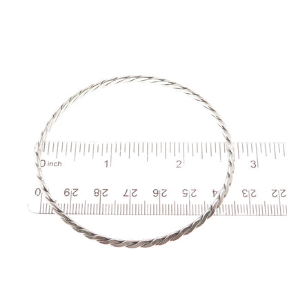 Tiffany & Co. 925 Sterling Silver Antique Art Deco Twisted Bangle Bracelet 8"