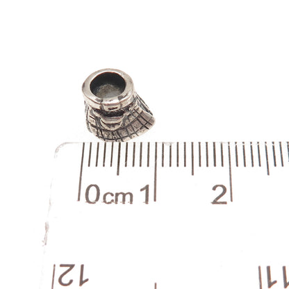 Trollbeads 925 Sterling Silver Celtic Kilt Slide Bead Charm