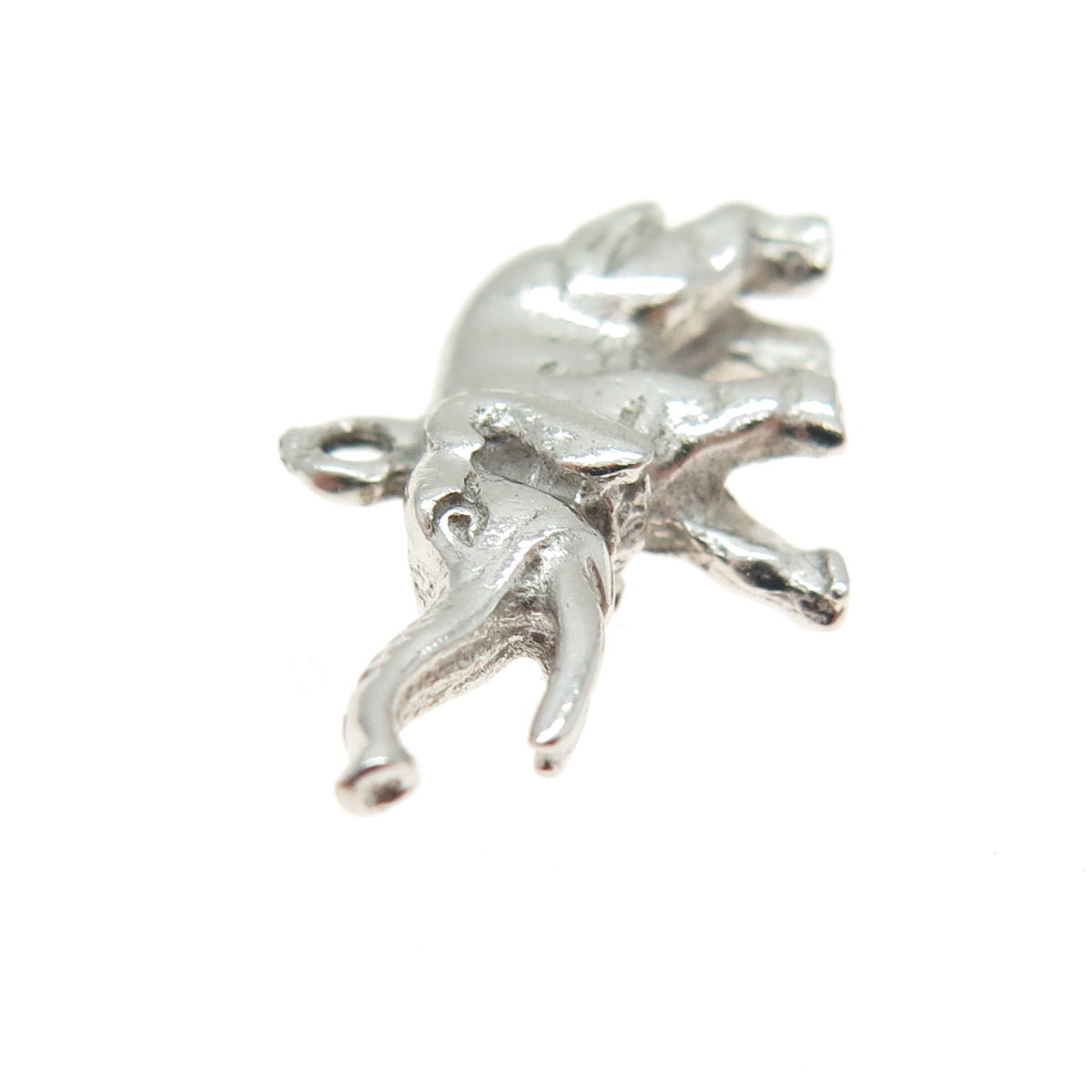 925 Sterling Silver Vintage Elephant Minimalist Charm Pendant