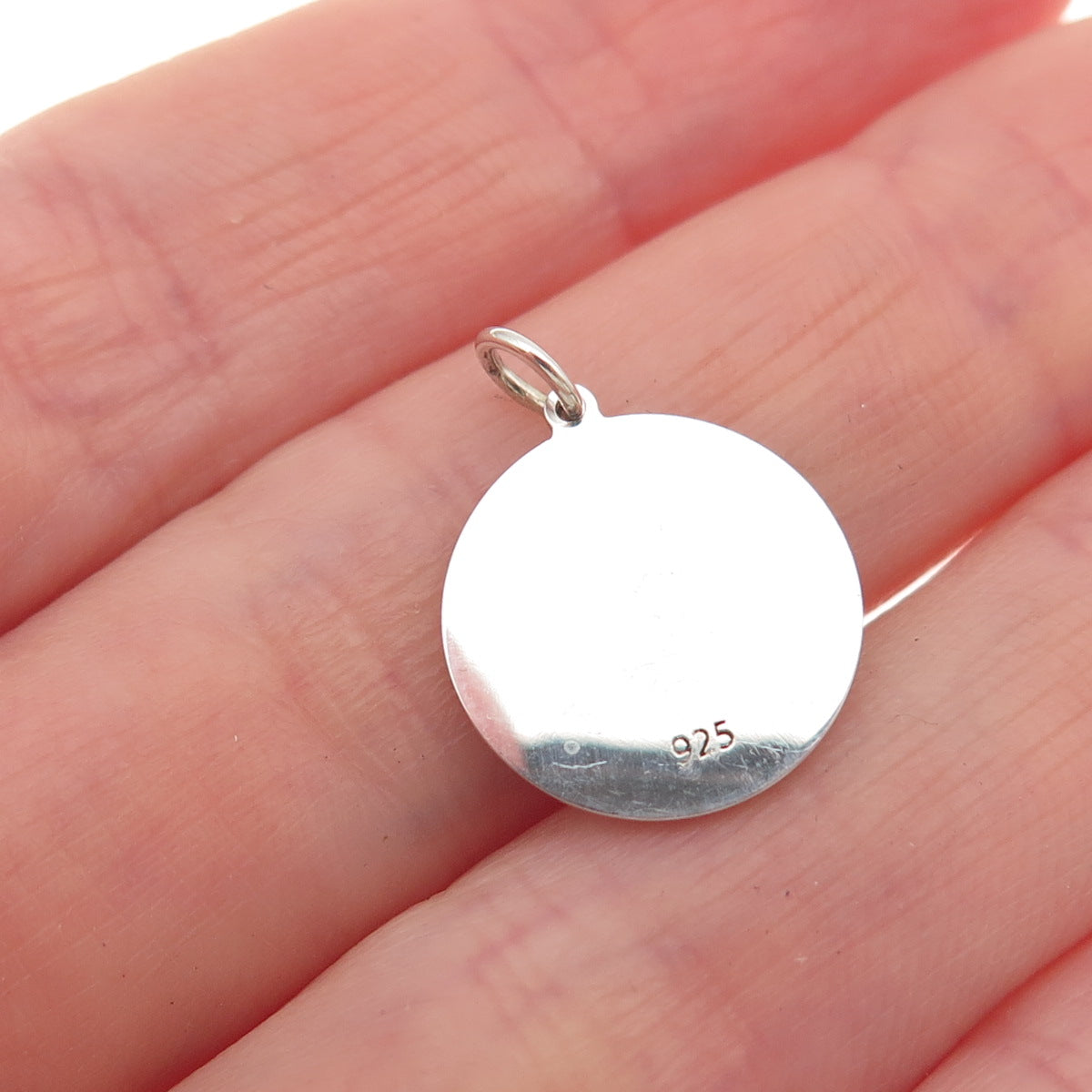 925 Sterling Silver Blue Enamel Male & Female Sign Mini Charm Pendant