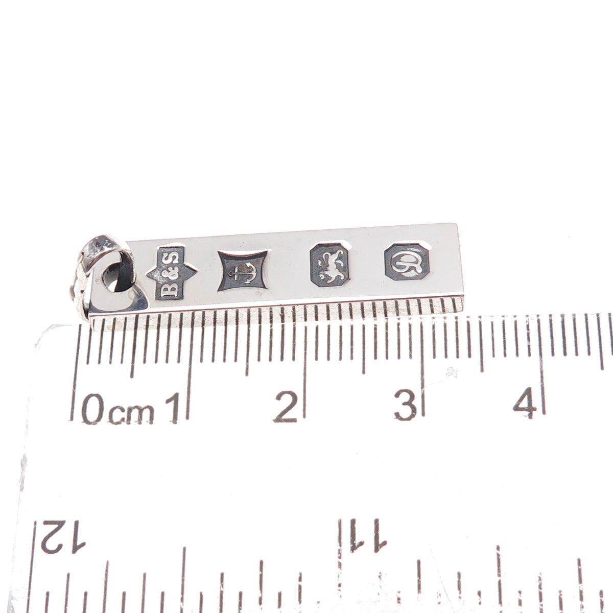 Bodenham & Shorthouse 925 Sterling Silver Vintage 1978 Birmingham Bar Pendant