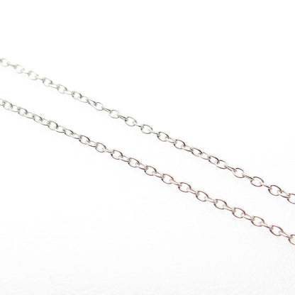 925 Sterling Silver Real Amethyst Gemstone Pendant Rolo Chain Necklace 18"