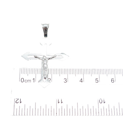 925 Sterling Silver Italy Crucifix Cross Religious Charm Pendant