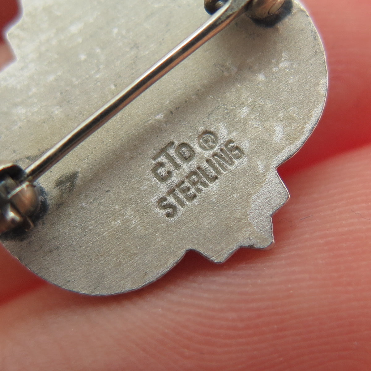 O.C. TANNER 925 Sterling Silver Vintage Enamel Career Club 25 Year Member Pin