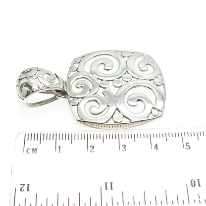 925 Sterling Silver Vintage Ornate Pendant