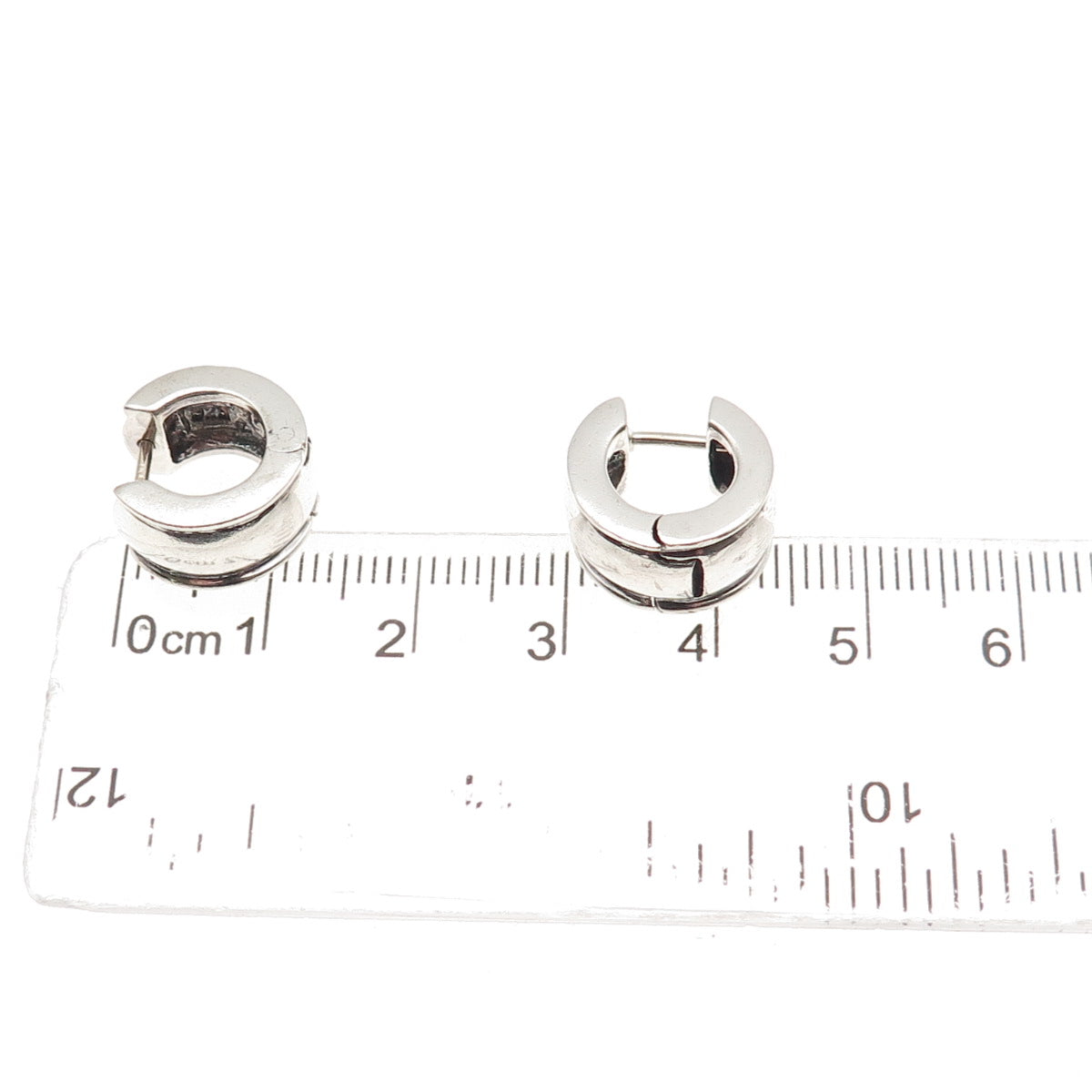 Ralph Lauren 925 Sterling Silver Vintage Oxidized Hoop Earrings