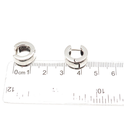 Ralph Lauren 925 Sterling Silver Vintage Oxidized Hoop Earrings