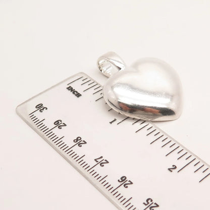 925 Sterling Silver Vintage Canada Heart Pendant