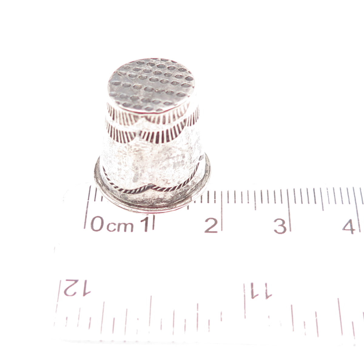 Old Pawn 925 Sterling Silver Vintage Southwestern Tribal Sewing Thimble