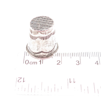 Old Pawn 925 Sterling Silver Vintage Southwestern Tribal Sewing Thimble