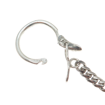 INDUSTRIA PERUANA 925 Sterling Silver Vintage Llama Key Fob Chain Holder
