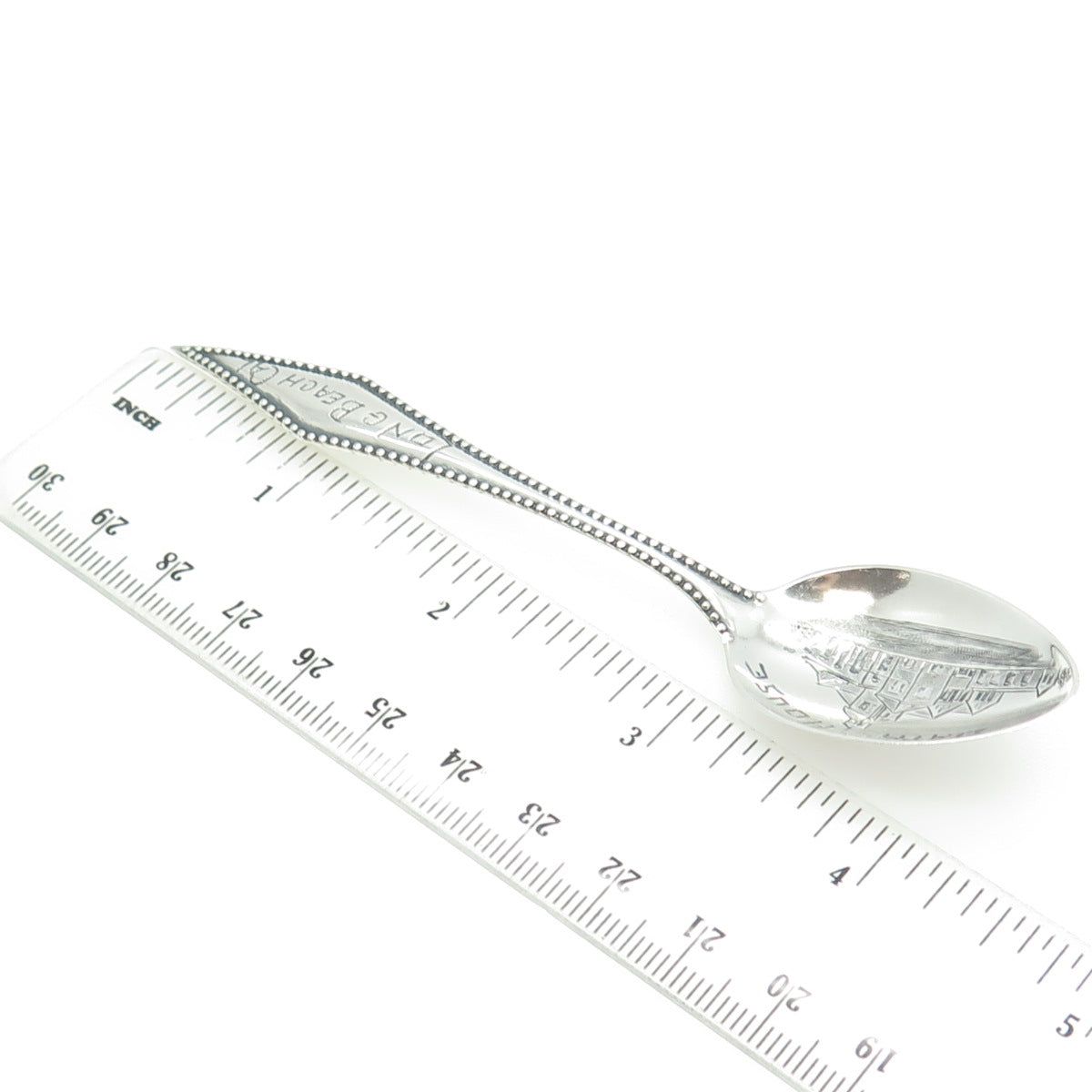 LOUS DAVID ANDERSEN 925 Sterling Silver Antique Long Beach Bath House Spoon