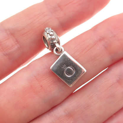 Pandora 925 Sterling Silver C Z Passport Adventure Awaits Dangle Charm