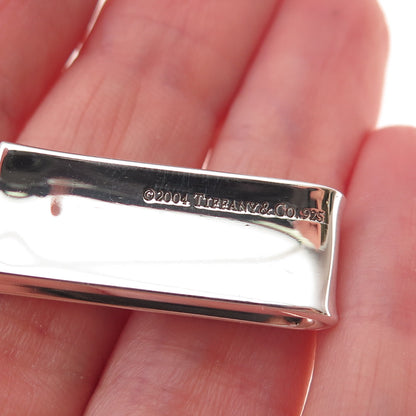 Tiffany & Co. 925 Sterling Silver Vintage 1837 Collection Bar Charm Pendant